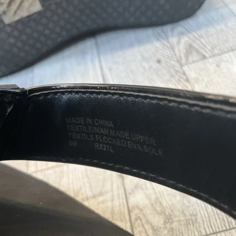 Runway MICHAEL KORS Flocked‎ Eva Sole Sz 8 Black Platform Sandal Retail $160 - Picture 9 of 9